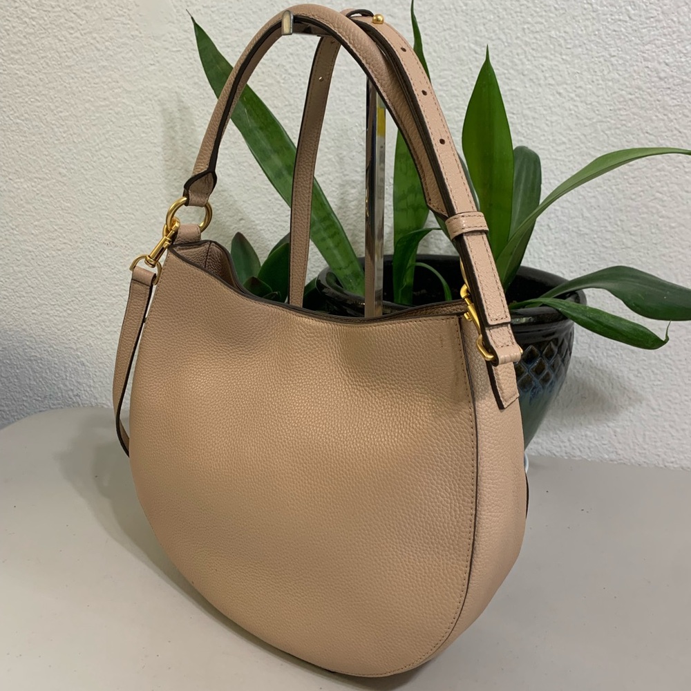 ππ Tory Burch Hobo Crossbody Or Shoulder Pink leather Bag - Picture 4 of 10